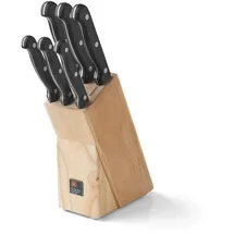 Richardson Sheffield Messerblock ARTISAN Holzmesserblock inklusive 6 Küchenmesser, scharfe Klinge mit klassischem Nietengriff