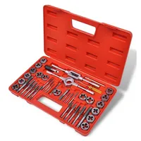 VidaXL 40-tlg. Gewindebohrer und Schneideisen Set