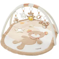 Fehn Spielbogen mit Krabbeldecke, braun