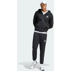 adidas STADIUM SMALL LOGO FULL-ZIP HOODIE - Black