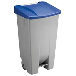 helit Mülleimer 120,0 l grau, blau