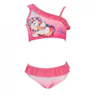 Einhorn Mädchen Badeanzug Magischer Bikini für den Pool oder am Strand 5/6 Jahre Rosa