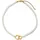 aniston jewelry & watches Perlenkette Schmuck Geschenk Edelstahl Halsschmuck Halskette Zierperlen Ringe gelbgoldfarben/weiß