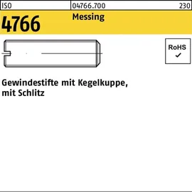F. REYHER Nchfg. GmbH & Co. KG Gewindestift ISO 4766 M3 x 6 Messing 100 Stück
