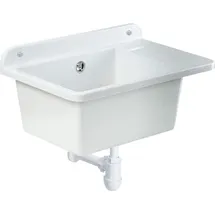 Kadax GOSPO Ausgussbecken "Sved", Waschbecken Weiß