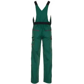 Planam Highline Latzhose grün/schwarz/rot