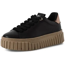 TAMARIS Damen Schnürer Leder schwarz 42