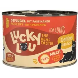 Lucky Lou Nassfutter Katze Adult Geflügel 24x200 g