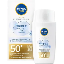 NIVEA SUN UV Face Triple Protect Ultraleichtes Fluid LSF50+