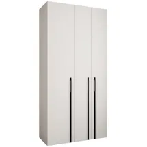 abiks möbel Drehtürenschrank COMO 120 x 245,5 x 40 cm Schwarz/Weiß