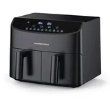 GOURMETmaxx Heißluft-Fritteuse  2x 3,5 l schwarz