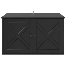 vidaXL Katzenhaus Schwarz 85 x 55 x 50,5 cm Holzwerkstoff