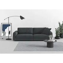 TRENDMANUFAKTUR Big-Sofa TRENDMANUFAKTUR "Bourbon, Designsofa, Mega Sofa mit tollem Sitzkomfort, Breite 264cm", grau (taupe), B:264cm H:84cm T:111cm, 100% Polyester, Sofas, Big-Sofa, mit extra hohem Sitzkomfort, in trendigem Cord Bezug erhältlich