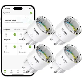 Usmart Smart-Home-Steckdose Weiß 4 St.