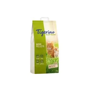 Tigerino Plant-Based Holz-Pellets Katzenstreu - Natürlicher Holzduft, parfümfrei - 30 l (8 kg)