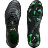 Puma Future 8 Ultimate FG Fußballschuhe Unisex schwarz silber fluo grün Gr 48 - Schwarz - 48