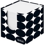 Herlitz 50040100 Zettelkasten, 700 Blatt, 9x9x9 cm, Motiv: Just Black, 1 Stück