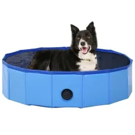 vidaXL Hundepool blau 80 cm, 20 cm