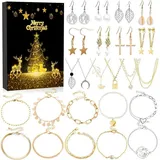 Siehe Bilder Schmuck Adventskalender 2024 Weihnachtskalender 24 Mode Schmuckset