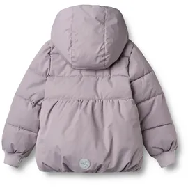 Wheat Winterjacke "WHEAT Puffer Jacket Karla", Mädchen, Gr. 110, schwarz lavender, 100% Polyester, unifarben, normal, ohne Ausschnitt, Jacken Winterjacke, atmungsaktiv