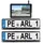 Lescars Solar-Funk-HD-Front- & Rückfahrcam, Splitscreen-Monitor Abstandswarner