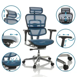 HJH Office Ergohuman Gen2 Netzstoff Blau