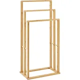 Beliani Handtuchständer Hellbraun