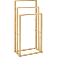 Beliani Handtuchständer Hellbraun