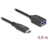 Delock 60568 USB Kabel USB Type-C Stecker zu Typ-A Buchse 50 cm