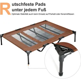 PawHut Hundesofa rund 100 x 100 cm braun