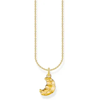Thomas Sabo Kette mit Croissant-Anhänger vergoldetes Silber KE2229-413-39