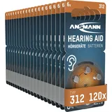 Ansmann Hörgerätebatterie 312 PR41 120 St.