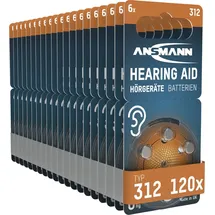 Ansmann Hörgerätebatterie 312 PR41 120 St.