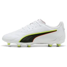 Puma King 20 Play AG/FG Herren white/glowing red/yellow alert 39