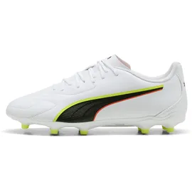 Puma King 20 Play AG/FG Herren white/glowing red/yellow alert 39