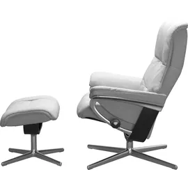 Stressless Mayfair mit Cross Base Rohleder 83 x 102 x 74 cm light grey q2 faron