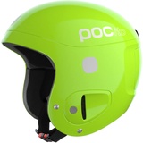 POC POCito Skull - Sicherer Kinderskihelm für Rennen , Fluorescent Yellow/Green, XS-S (51-54cm)