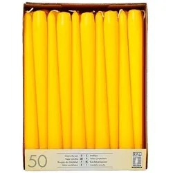 50 STARPAK Kerzen gelb
