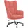 vidaXL Relaxsessel 61 x 69 x 69 cm Rosa Samt drehbar, höhenverstellbar mit Rollen