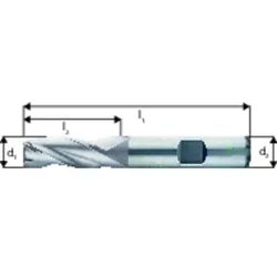 3-Schneiden-Fräser DIN 844K HSSE ø6,00mm