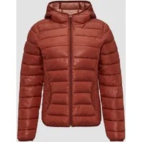 QS - Leicht wattierte Steppjacke mit Kapuze, rot, M