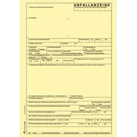 RNK Unfallanzeige A4 SD 2865 5Vordr.+Erläuterung