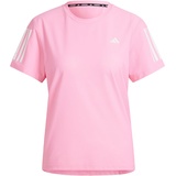 adidas Women's Own The Run Tee T-Shirt, Bliss Pink, L