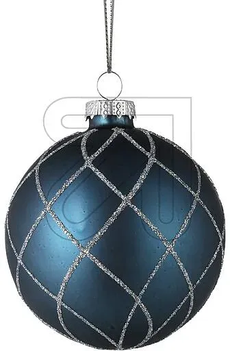 Christbaumkugel Fanore blau 427665