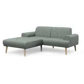 Home Affaire Ecksofa HOME AFFAIRE "Swift Scandic Design, komfortabler Federkern, Breite 192cm, L-Form", grün (mint), B:192cm H:83cm T:176cm, 100% Polyester, Sofas, Ecksofa, Federkern-Polsterung, B/T/H: 192/83/176 cm