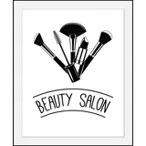 queence Bild »Beauty Salon«, in 3 Größen, gerahmt, schwarz