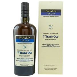 Papalin 7 Years Old Jamaica Pot Still Rum 47% Vol. 0,7l in Geschenkbox