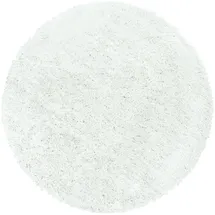 Ayyildiz Teppiche Fluffy 3500 Hochflorteppich Ø 80 cm weiß
