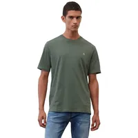 Marc O'Polo T-Shirt Logo-T-Shirt aus Bio-Baumwolle, grün L