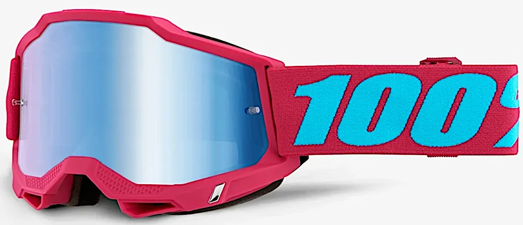 100% Accuri II Motorcross bril, pink-turquoise Voorman